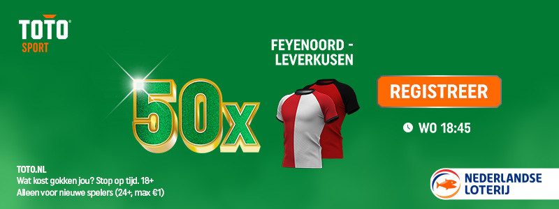 TOTO Actie 50X bij Feyenoord - Leverkusen